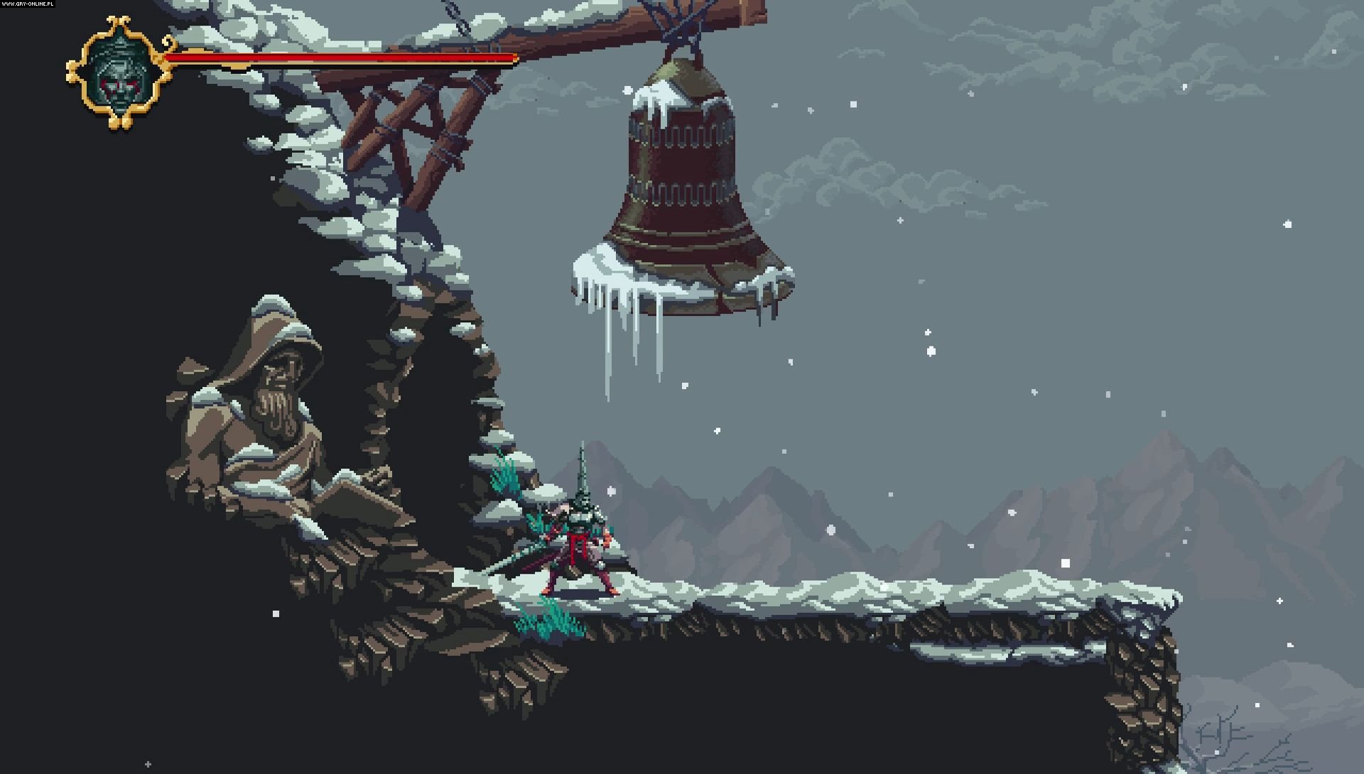 Snowy and bitter location of Blasphemous