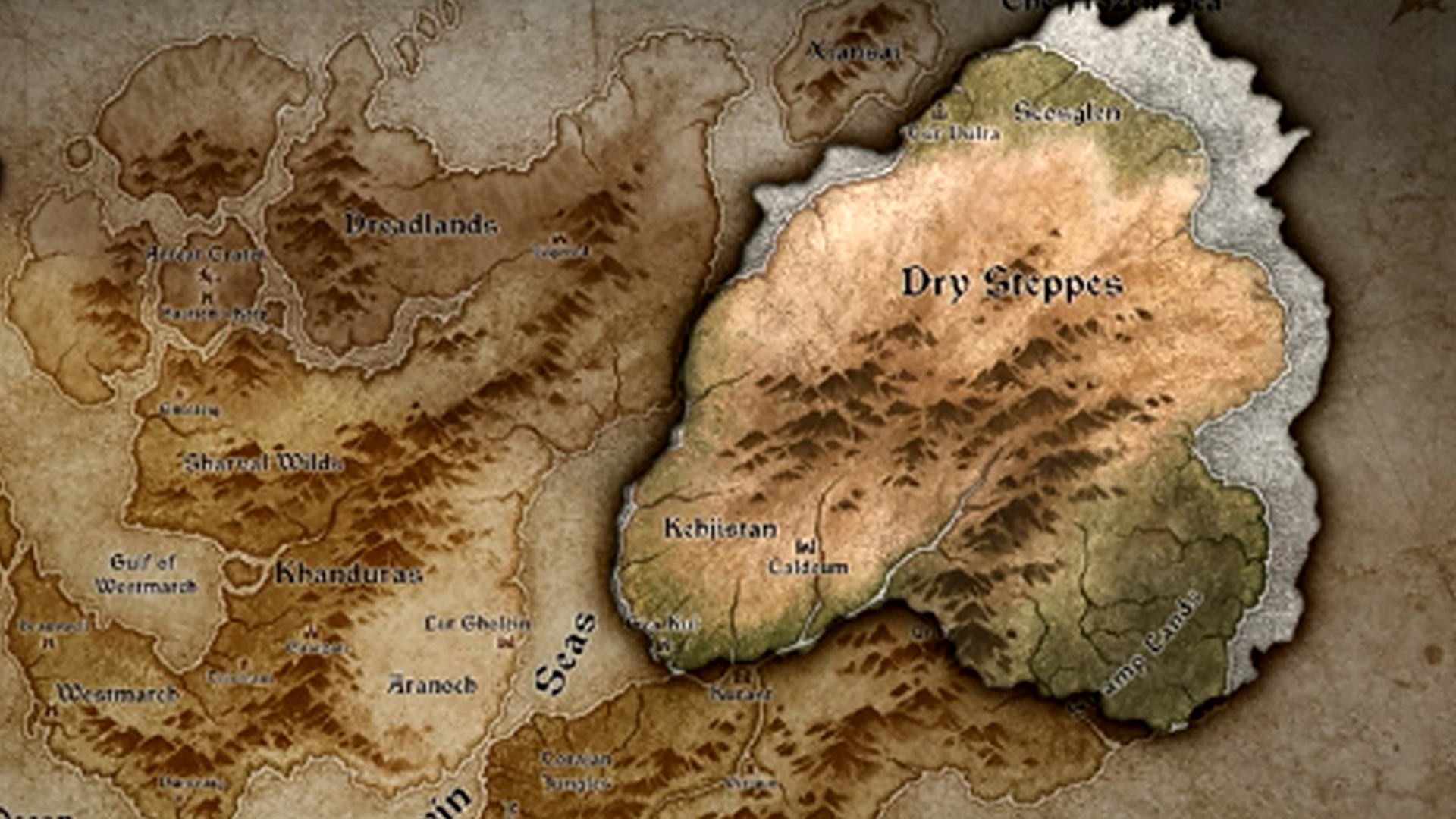 Diablo IV map of the world