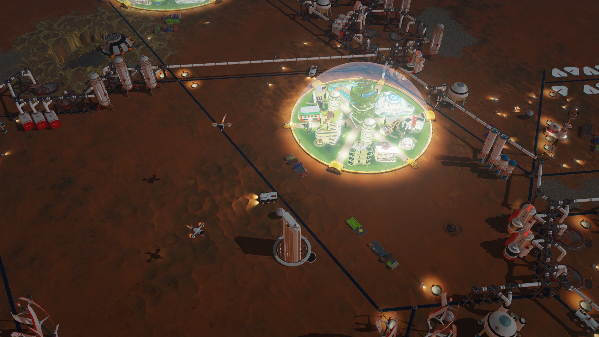 Surviving Mars at night