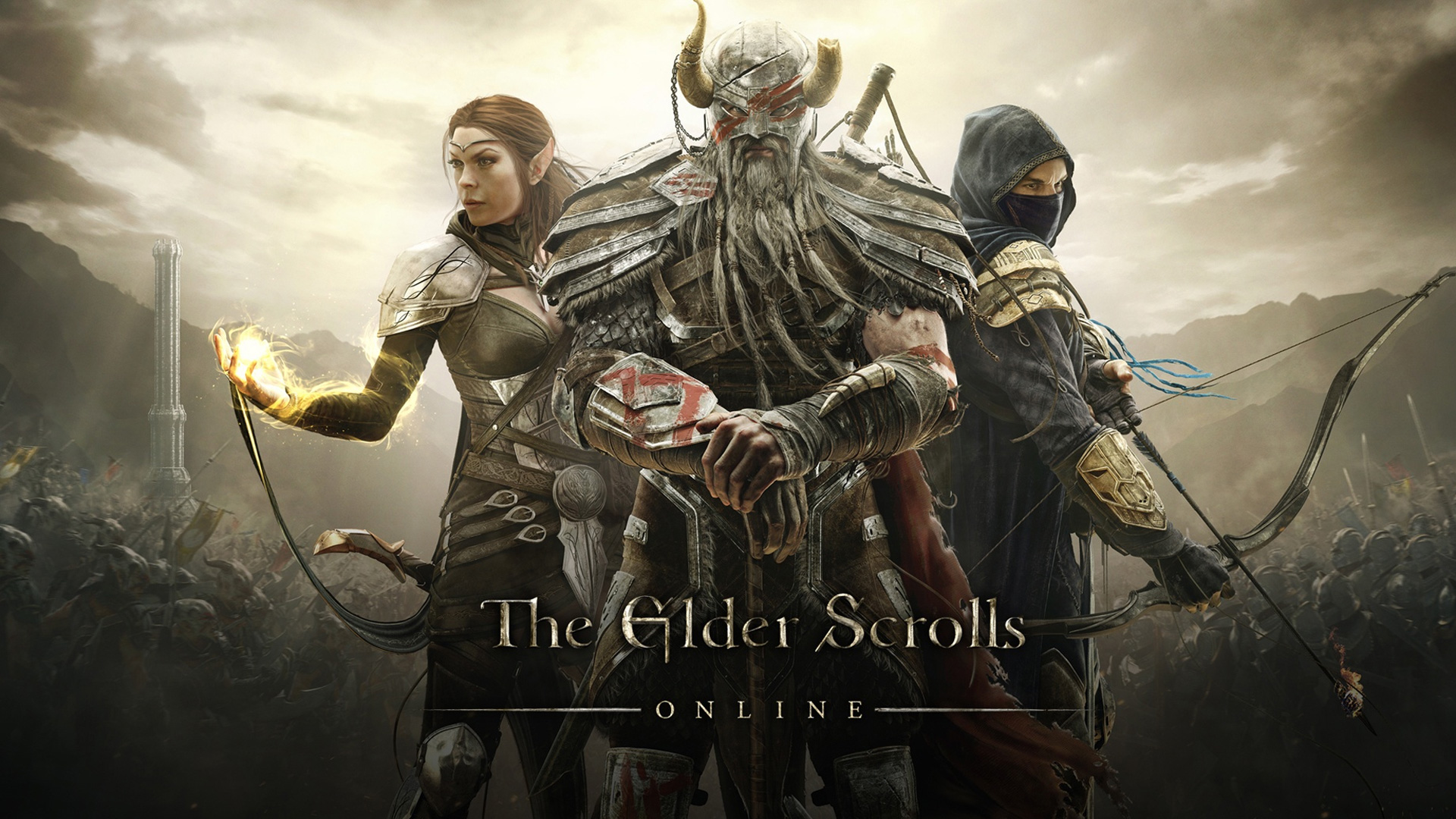 The Elder Scrolls Online wallpaper with mage, warrior and rouge. One of the newest and freshest MMO out here