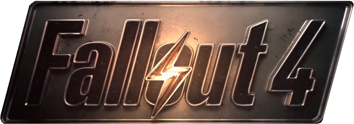Fallout 4 logo with a lightning bulb inside "O" - perfect FPSfor less than 5 euro
