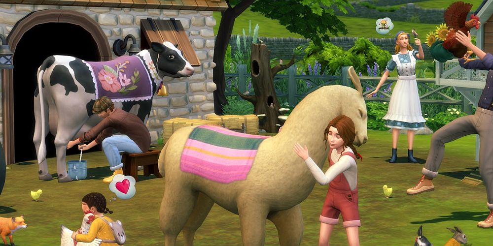 the sims 4 cottage living animals