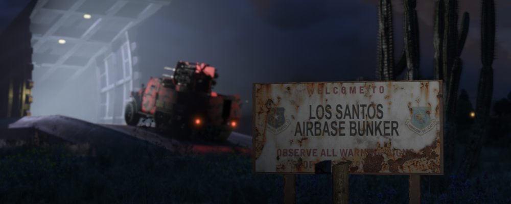 Where is the military base in GTA V?