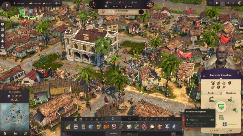 Anno 1800 - screenshot of gameplay- happy people